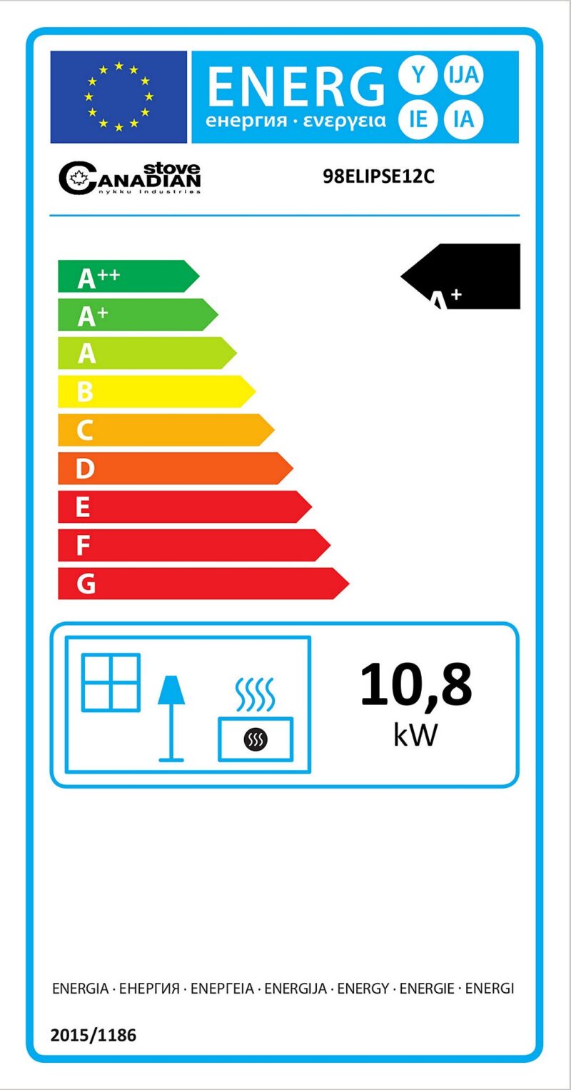 Poêle à granulés en acier Elipse 10.8 kW – Image 6