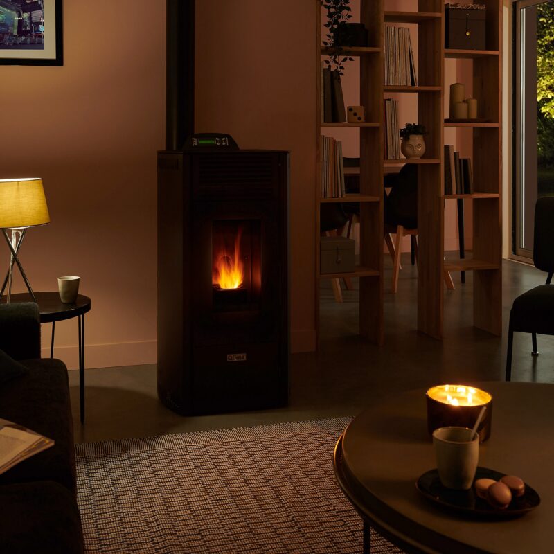 Poêle à granulés Qlima Viola 8.9 kW - Surface de chauffe 96 m²
